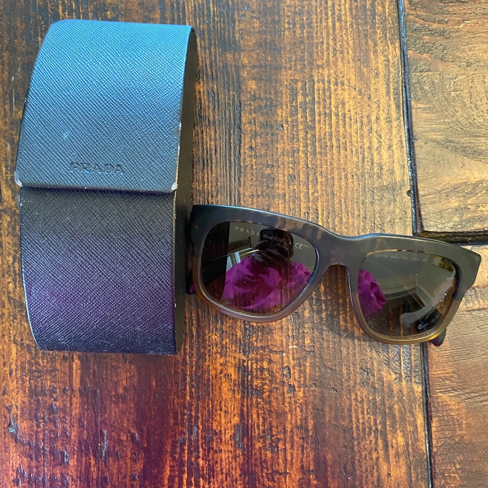 Prada tortoise shell sunglasses